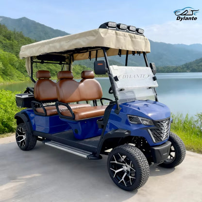 2026 High Quality off Road Club 48V 5KW Lithium 4 6 Seaters Hot Selling Cheap Electric Golf Cart Four Wheel Disc Brakes
