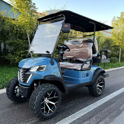 2026 High Quality off Road Club 48V 5KW Lithium 4 6 Seaters Hot Selling Cheap Electric Golf Cart Four Wheel Disc Brakes