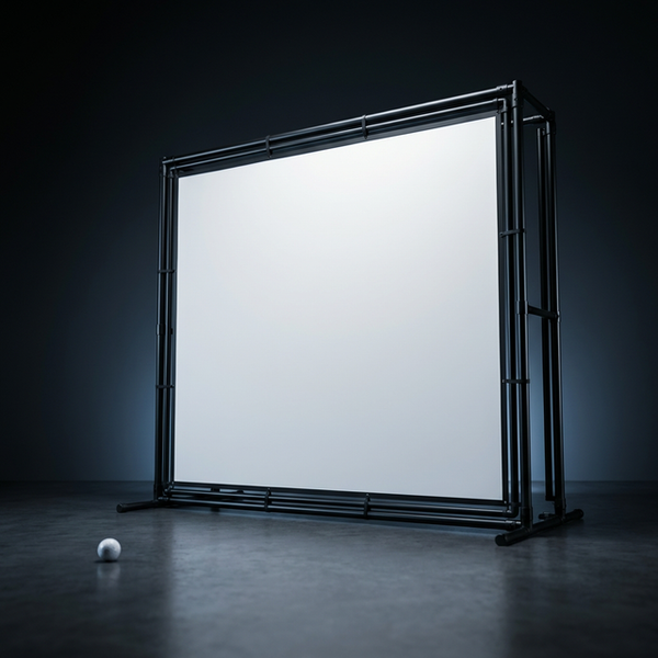 Interactive Projection Game Golf Sports Golf Simulator Portable Smartscreen Game Center Golf Simulator Impact Screen — Studio Shot