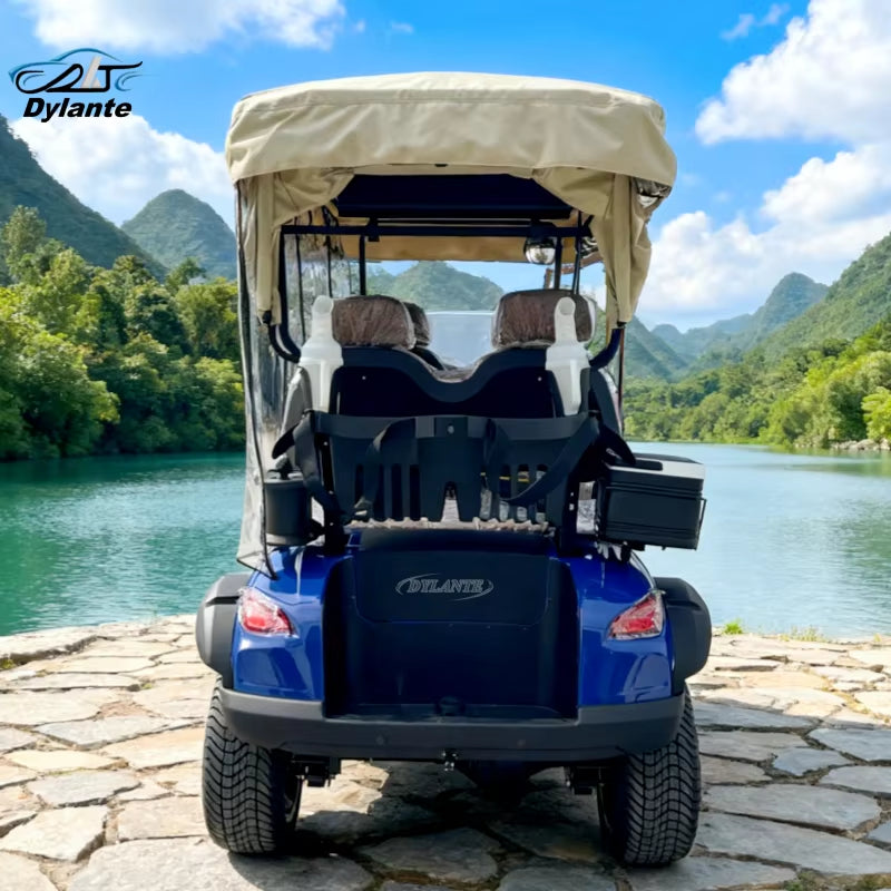 2026 High Quality off Road Club 48V 5KW Lithium 4 6 Seaters Hot Selling Cheap Electric Golf Cart Four Wheel Disc Brakes
