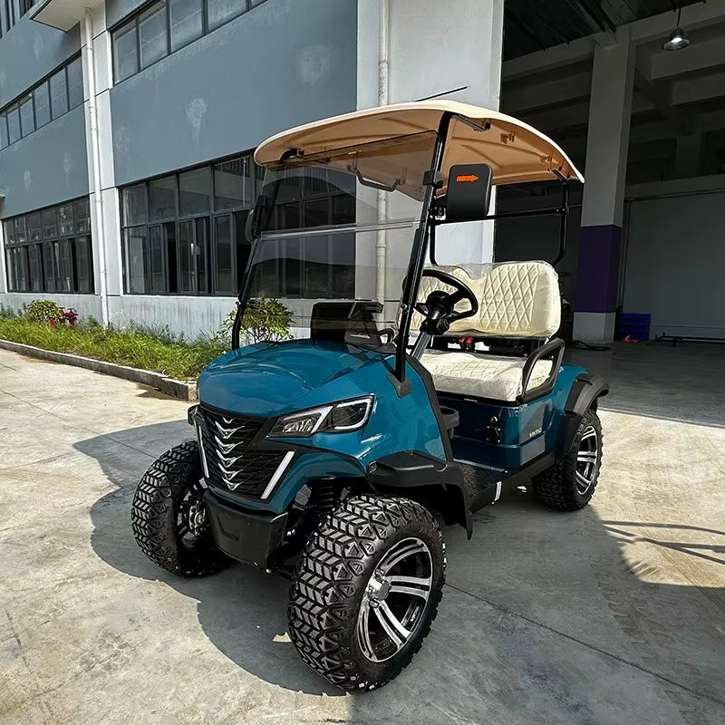2026 High Quality off Road Club 48V 5KW Lithium 4 6 Seaters Hot Selling Cheap Electric Golf Cart Four Wheel Disc Brakes