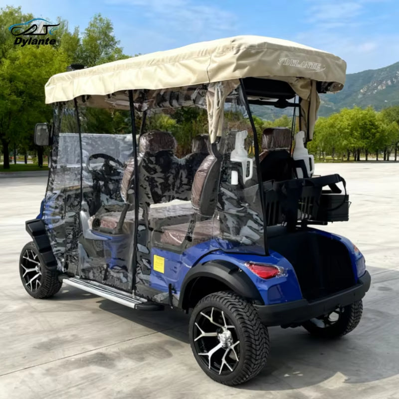2026 High Quality off Road Club 48V 5KW Lithium 4 6 Seaters Hot Selling Cheap Electric Golf Cart Four Wheel Disc Brakes